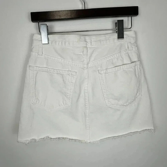 FRAME Denim White Denim Mini Skirt SIZE 26 - Picture 3 of 6